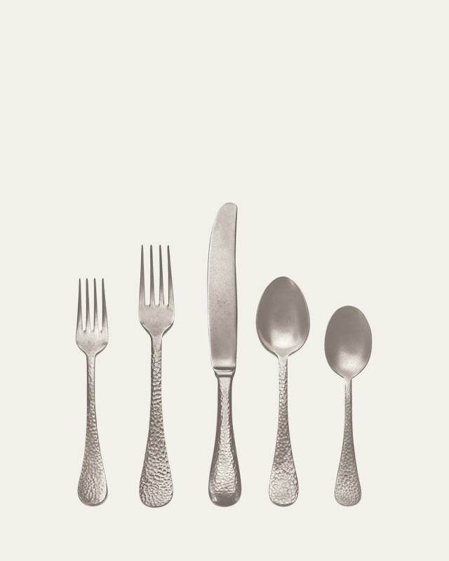 Epoque Pewter 5-Piece Flatware Set